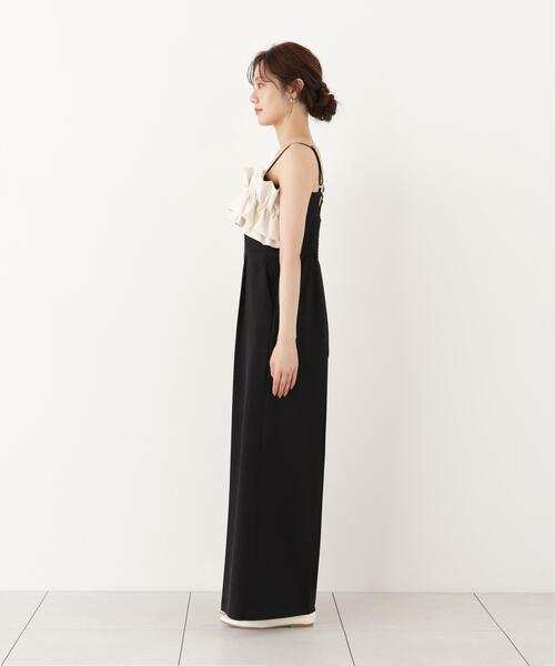 PROPORTION BODY DRESSING(プロポーションボディドレッシング)の「フリルカラーオールインワン / 1216240911(つなぎ/オールインワン・レディース・ベージュ/ブラック・MEDIUM/P/S)」の18枚目の写真