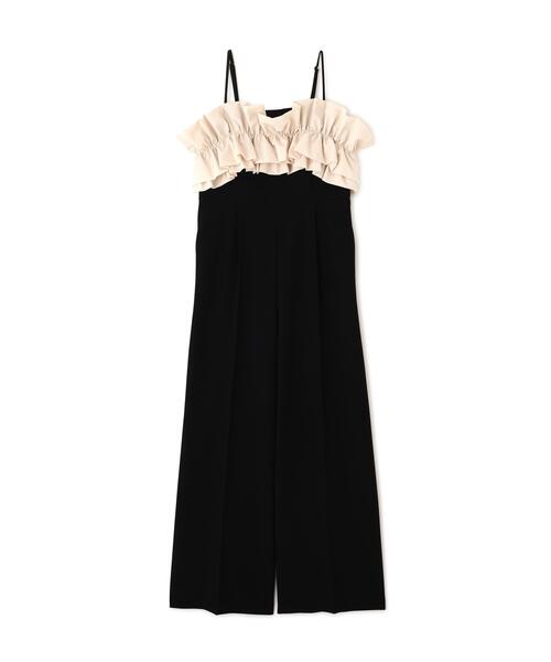 PROPORTION BODY DRESSING(プロポーションボディドレッシング)の「フリルカラーオールインワン / 1216240911(つなぎ/オールインワン・レディース・ベージュ/ブラック・MEDIUM/P/S)」の12枚目の写真