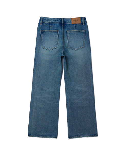 TTUDEMENT(トュードメント)の「SEMI BOOTCUT DENIM PANTS_WASHED BLUE(デニムパンツ・レディース・その他・SMALL/MEDIUM)」の3枚目の写真