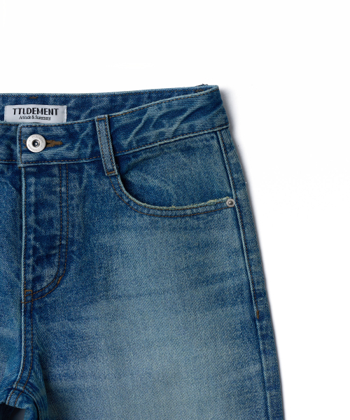 TTUDEMENT(トュードメント)の「SEMI BOOTCUT DENIM PANTS_WASHED BLUE(デニムパンツ・レディース・その他・SMALL/MEDIUM)」の5枚目の写真