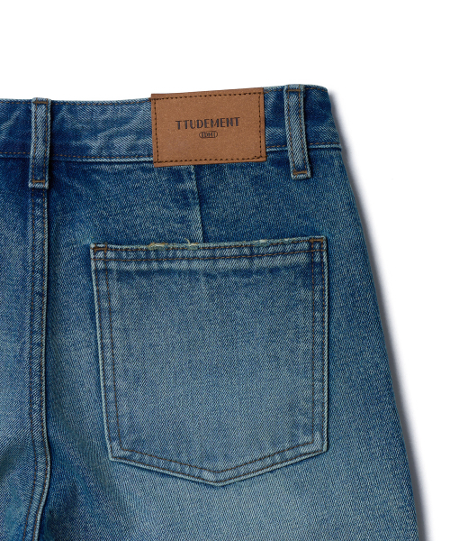 TTUDEMENT(トュードメント)の「SEMI BOOTCUT DENIM PANTS_WASHED BLUE(デニムパンツ・レディース・その他・SMALL/MEDIUM)」の6枚目の写真