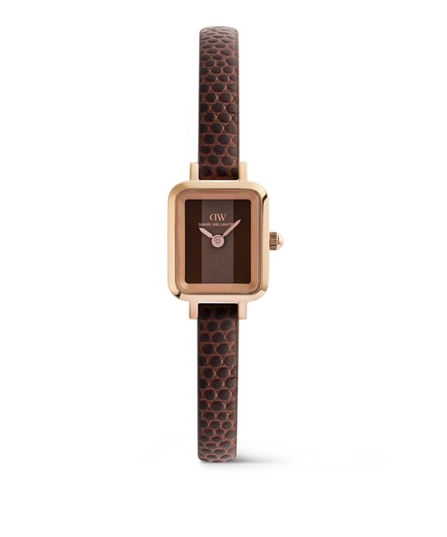 Daniel Wellington（ダニエルウェリントン）の「新作 Quadro Mini Lizard 15.4x18.2MM レディース腕時計（アナログ腕時計・レディース・ブラック/ブラウン/ピンク/グリーン・ONE SIZE）」の2枚目の写真