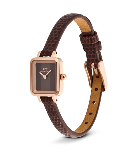 Daniel Wellington（ダニエルウェリントン）の「新作 Quadro Mini Lizard 15.4x18.2MM レディース腕時計（アナログ腕時計・レディース・ブラック/ブラウン/ピンク/グリーン・ONE SIZE）」の9枚目の写真