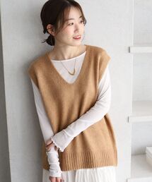 《WEB限定》イージーケア/ウォッシャブルVネックベスト