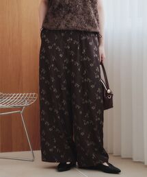 ジャガード花柄コクーンパンツ