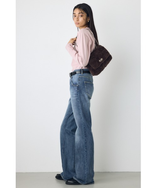AZUL by moussy(アズールバイマウジー)の「キルティングデザインフラップファーバッグ 秋服 冬服 無地 レオパード柄 ヒョウ柄 アニマル柄 ショルダー 鞄(ショルダーバッグ・レディース・ブラウン系その他/ベージュ/ブラウン/ホワイト系その他/チャコールグレー・FREE)」の12枚目の写真
