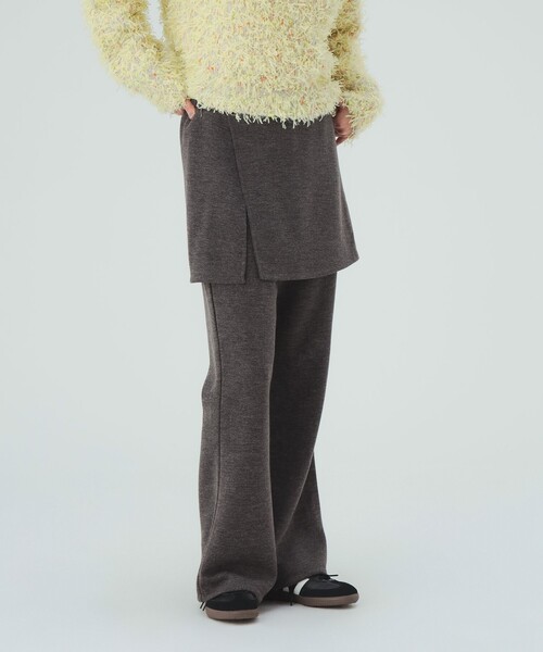 BEAMS HEART(ビームスハート)の「ラップスカート付き カット パンツ(スラックス・レディース・ダークブラウン/チャコールグレー/ブラック・FREE)」の8枚目の写真