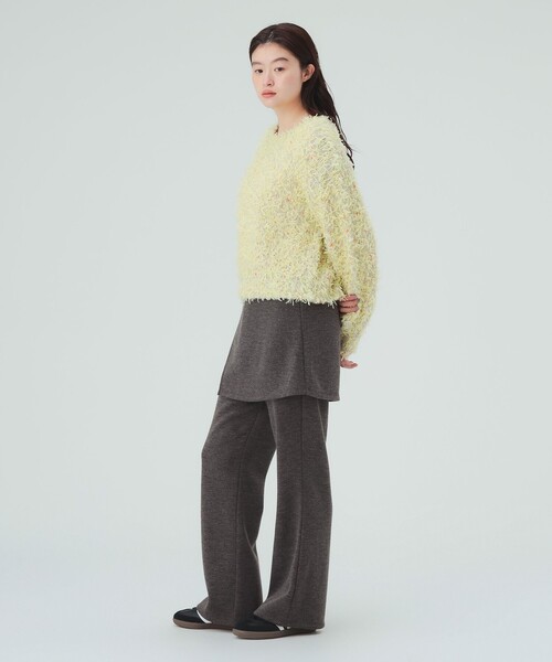 BEAMS HEART(ビームスハート)の「ラップスカート付き カット パンツ(スラックス・レディース・ダークブラウン/チャコールグレー/ブラック・FREE)」の10枚目の写真