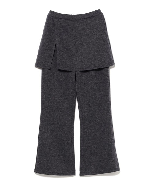 BEAMS HEART(ビームスハート)の「ラップスカート付き カット パンツ(スラックス・レディース・ダークブラウン/チャコールグレー/ブラック・FREE)」の11枚目の写真