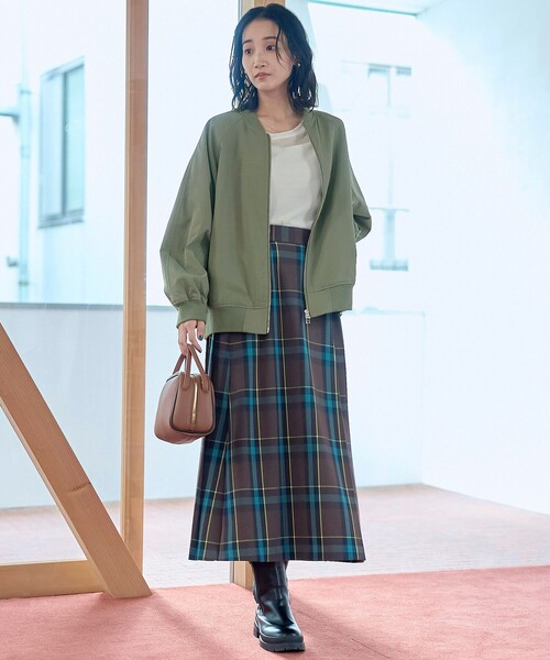 coen(コーエン)の「ポリツイルMA-1ブルゾン(MA-1・レディース・ナチュラル/ブラック/オリーブ・FREE)」の11枚目の写真