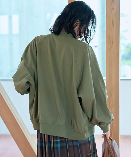 coen(コーエン)の「ポリツイルMA-1ブルゾン(MA-1・レディース・ナチュラル/ブラック/オリーブ・FREE)」の16枚目の写真