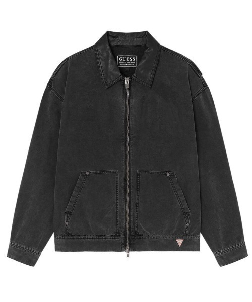 バックボーン ボンディング レザー JK ジャケット デニム Gジャン S ヒョンジン 着用】 MENS Denim Jacket | GUESS(ゲス) JAPAN 公式