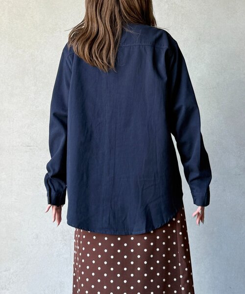 CPCM（シーピーシーエム）の「【WEB限定】ベーシックシャツジャケット（シャツ/ブラウス・レディース・レッド/ネイビー/ホワイト・FREE）」の9枚目の写真