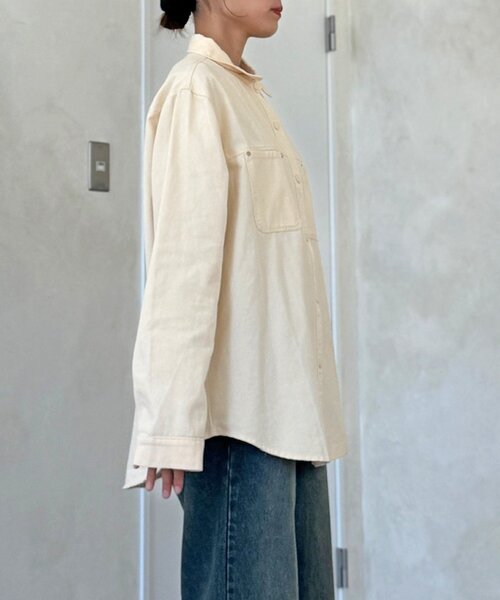 CPCM（シーピーシーエム）の「【WEB限定】ベーシックシャツジャケット（シャツ/ブラウス・レディース・レッド/ネイビー/ホワイト・FREE）」の11枚目の写真