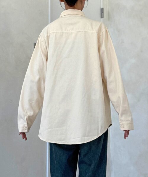 CPCM（シーピーシーエム）の「【WEB限定】ベーシックシャツジャケット（シャツ/ブラウス・レディース・レッド/ネイビー/ホワイト・FREE）」の12枚目の写真