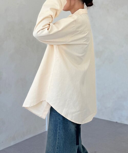 CPCM（シーピーシーエム）の「【WEB限定】ベーシックシャツジャケット（シャツ/ブラウス・レディース・レッド/ネイビー/ホワイト・FREE）」の14枚目の写真