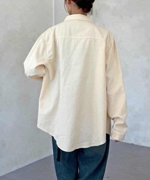 CPCM（シーピーシーエム）の「【WEB限定】ベーシックシャツジャケット（シャツ/ブラウス・レディース・レッド/ネイビー/ホワイト・FREE）」の15枚目の写真