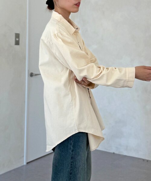 CPCM（シーピーシーエム）の「【WEB限定】ベーシックシャツジャケット（シャツ/ブラウス・レディース・レッド/ネイビー/ホワイト・FREE）」の16枚目の写真