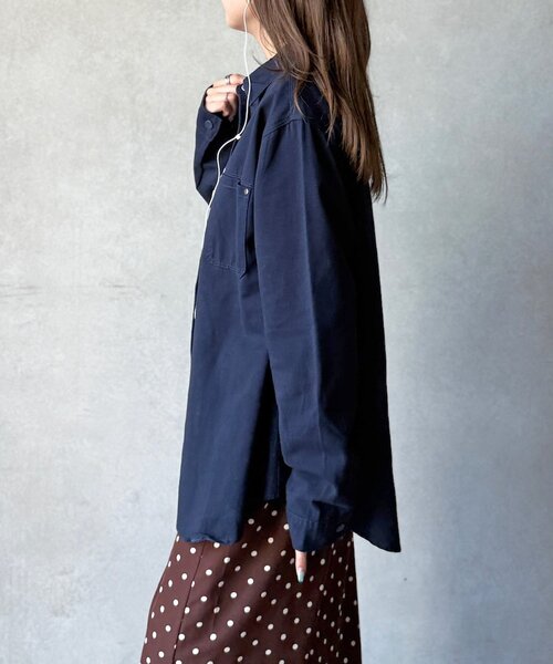 CPCM（シーピーシーエム）の「【WEB限定】ベーシックシャツジャケット（シャツ/ブラウス・レディース・レッド/ネイビー/ホワイト・FREE）」の19枚目の写真