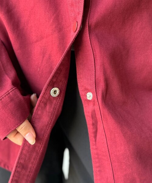 CPCM（シーピーシーエム）の「【WEB限定】ベーシックシャツジャケット（シャツ/ブラウス・レディース・レッド/ネイビー/ホワイト・FREE）」の4枚目の写真