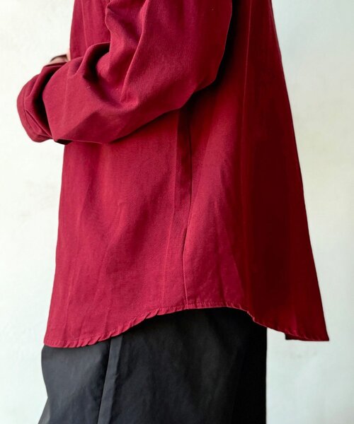 CPCM（シーピーシーエム）の「【WEB限定】ベーシックシャツジャケット（シャツ/ブラウス・レディース・レッド/ネイビー/ホワイト・FREE）」の5枚目の写真