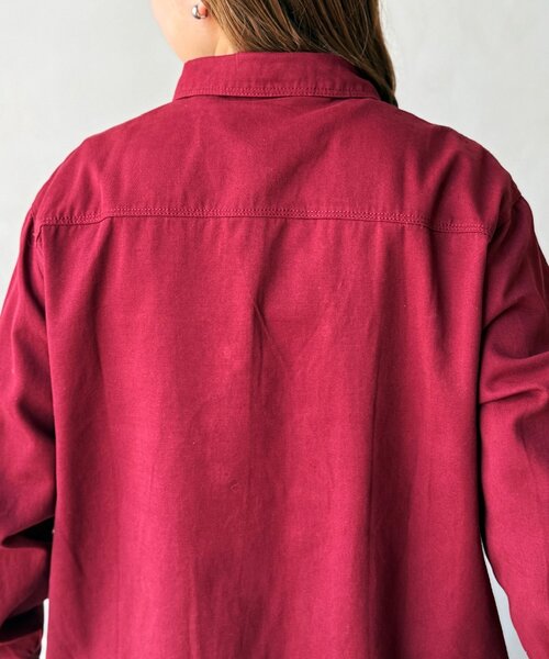 CPCM（シーピーシーエム）の「【WEB限定】ベーシックシャツジャケット（シャツ/ブラウス・レディース・レッド/ネイビー/ホワイト・FREE）」の6枚目の写真