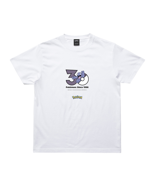 ZOZOSPOT(ゾゾスポット)の「Pokemon 30th Anniversary 1025 T-shirt 「ベトベター」(Tシャツ/カットソー・レディース・ホワイト・SMALL/MEDIUM/LARGE/X-LARGE/140cm/150cm/160cm/XX-LARGE/XXX-LARGE/100cm/110cm/120cm/130cm)」の1枚目の写真