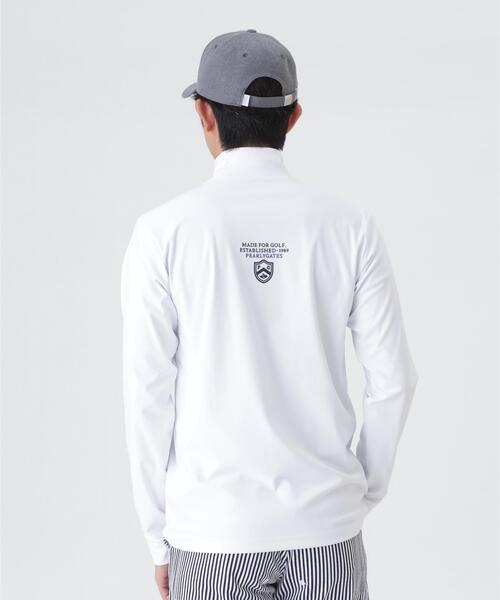 PEARLY GATES(パーリーゲイツ)の「トゥルーボーテトリコットストレッチ長袖ハイネックカットソー (MENS)(Tシャツ/カットソー・メンズ・ホワイト/ネイビー・LARGE/MEDIUM/X-LARGE)」の11枚目の写真