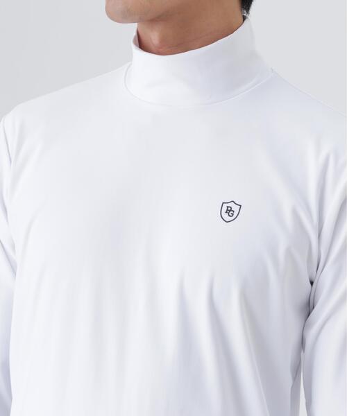 PEARLY GATES(パーリーゲイツ)の「トゥルーボーテトリコットストレッチ長袖ハイネックカットソー (MENS)(Tシャツ/カットソー・メンズ・ホワイト/ネイビー・LARGE/MEDIUM/X-LARGE)」の12枚目の写真