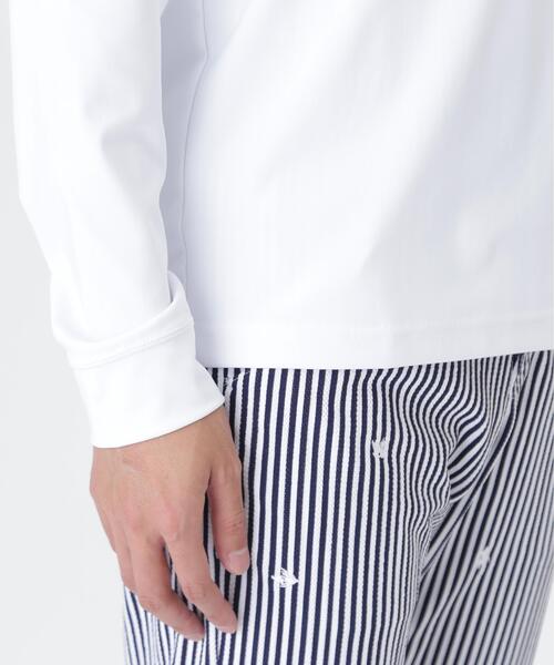 PEARLY GATES(パーリーゲイツ)の「トゥルーボーテトリコットストレッチ長袖ハイネックカットソー (MENS)(Tシャツ/カットソー・メンズ・ホワイト/ネイビー・LARGE/MEDIUM/X-LARGE)」の14枚目の写真