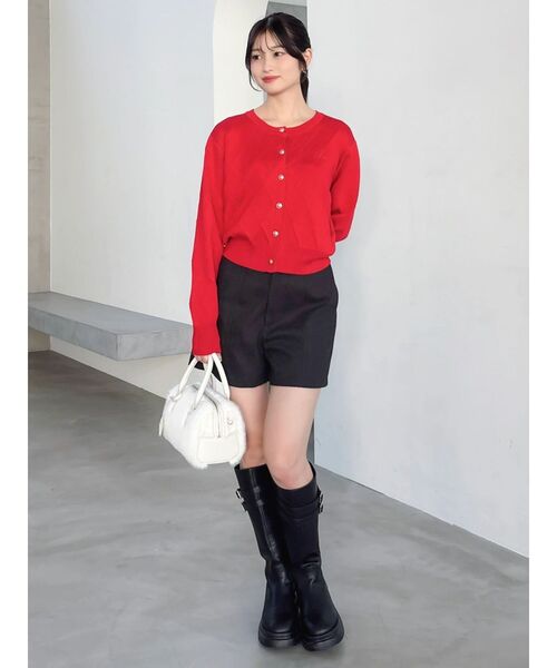 dazzlin(ダズリン)の「ロゴ刺繍シンプルカーデ(カーディガン/ボレロ・レディース・ネイビー/レッド/ブルー/アイボリー・FREE)」の22枚目の写真