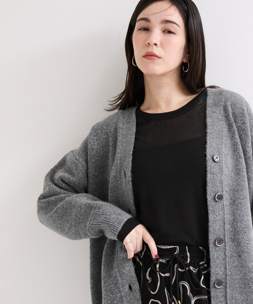 le cercle ADAM ET ROPE'（ルセルクルアダムエロペ）の「ロングカーディガン（カーディガン/ボレロ・レディース・ホワイト系その他2/ブルー系その他4/ライトグレー・FREE）」の11枚目の写真