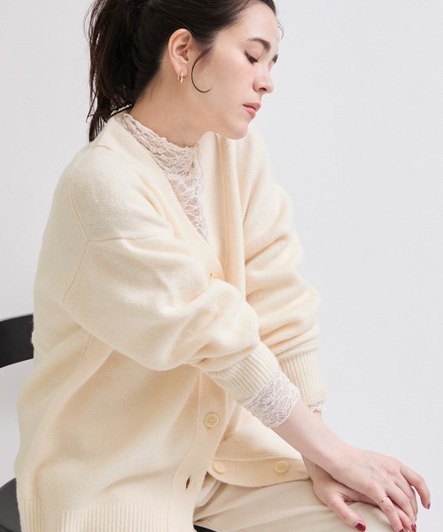 le cercle ADAM ET ROPE'（ルセルクルアダムエロペ）の「ロングカーディガン（カーディガン/ボレロ・レディース・ホワイト系その他2/ブルー系その他4/ライトグレー・FREE）」の12枚目の写真