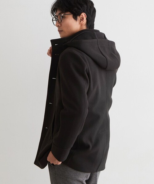 THE SHOP TK （ザ ショップ ティーケー ）の「【洗える／ビジネス兼用／2WAY】ウーリック スタンドカラーコート（その他アウター・メンズ・ネイビー/ブラック/グレー系その他2・03/02/04）」の5枚目の写真