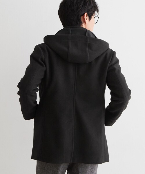 THE SHOP TK （ザ ショップ ティーケー ）の「【洗える／ビジネス兼用／2WAY】ウーリック スタンドカラーコート（その他アウター・メンズ・ネイビー/ブラック/グレー系その他2・03/02/04）」の6枚目の写真