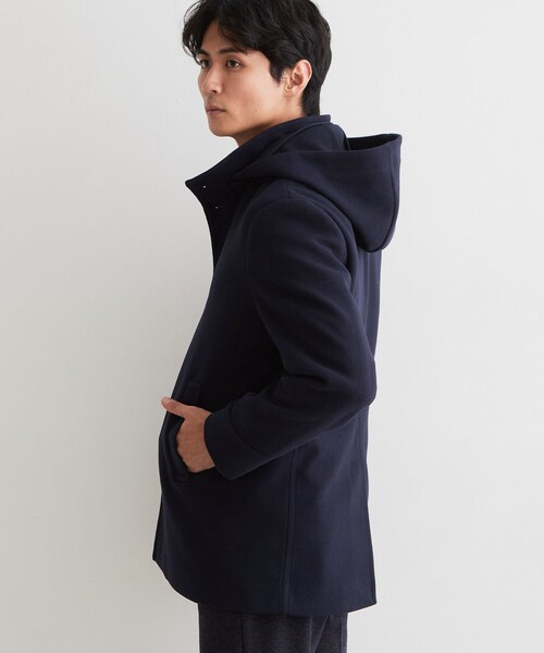 THE SHOP TK （ザ ショップ ティーケー ）の「【洗える／ビジネス兼用／2WAY】ウーリック スタンドカラーコート（その他アウター・メンズ・ネイビー/ブラック/グレー系その他2・03/02/04）」の11枚目の写真