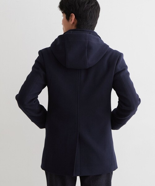 THE SHOP TK （ザ ショップ ティーケー ）の「【洗える／ビジネス兼用／2WAY】ウーリック スタンドカラーコート（その他アウター・メンズ・ネイビー/ブラック/グレー系その他2・03/02/04）」の12枚目の写真