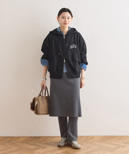 JOURNAL STANDARD(ジャーナルスタンダード)の「SWEAT HOODIE(パーカー・レディース・グレー/ブラック・FREE)」の11枚目の写真