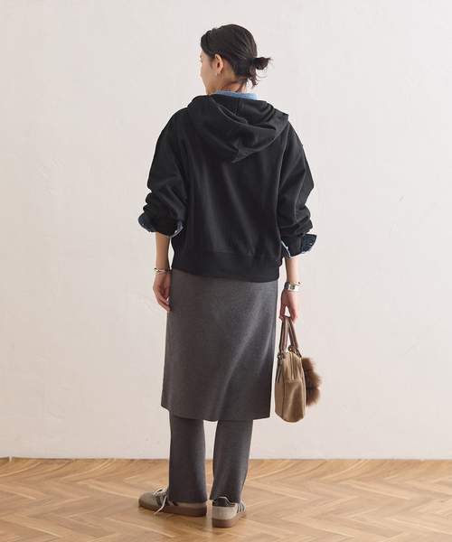 JOURNAL STANDARD(ジャーナルスタンダード)の「SWEAT HOODIE(パーカー・レディース・グレー/ブラック・FREE)」の14枚目の写真