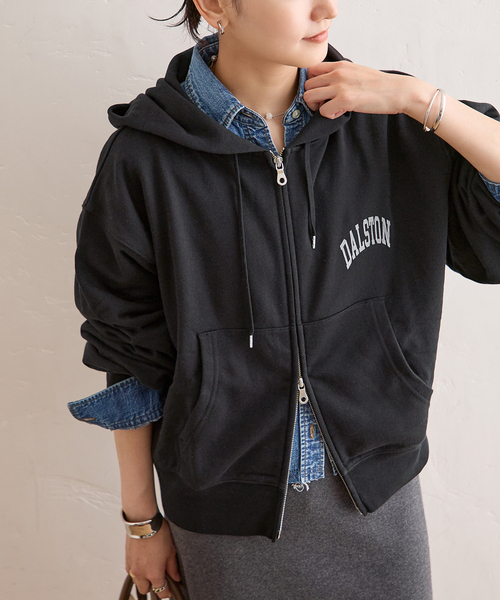 JOURNAL STANDARD(ジャーナルスタンダード)の「SWEAT HOODIE(パーカー・レディース・グレー/ブラック・FREE)」の16枚目の写真
