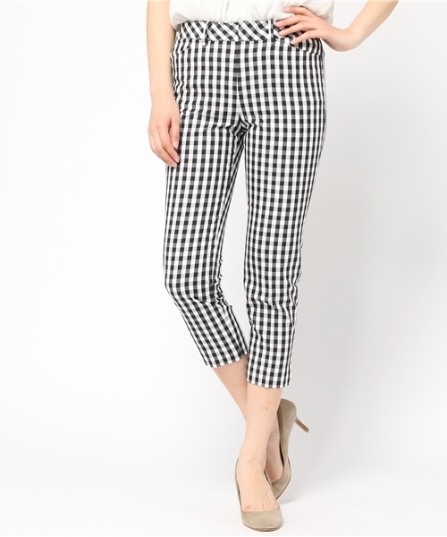 Spick & Span（スピックアンドスパン）の「ギンガムチェック サブリナパンツ◆（その他パンツ・レディース・ブラック/ネイビー・36/34/40/38）」の15枚目の写真