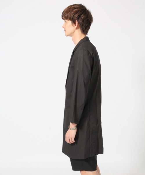 HARE（ハレ）の「チェスターシャツ8分袖(HARE)（シャツ/ブラウス・メンズ・ライトグレー/ブルー/ブラック・MEDIUM/SMALL/LARGE）」の9枚目の写真