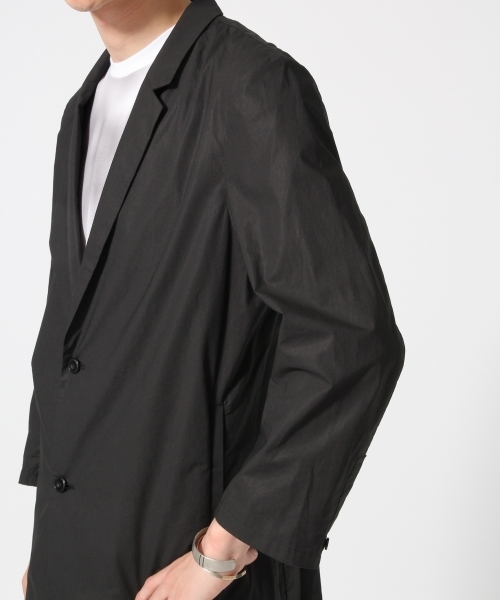 HARE（ハレ）の「チェスターシャツ8分袖(HARE)（シャツ/ブラウス・メンズ・ライトグレー/ブルー/ブラック・MEDIUM/SMALL/LARGE）」の13枚目の写真