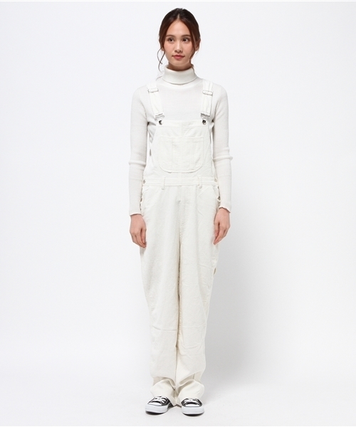 MERLOT（メルロー）の「コーデュロイサロペットパンツ2179（サロペット/オーバーオール・レディース・オフホワイト/キャメル/ベージュ/カーキ・FREE）」の5枚目の写真