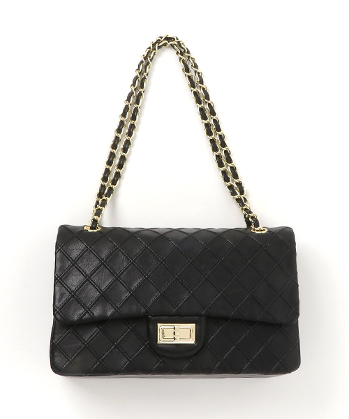 PLAIN CLOTHING(プレーンクロージング)の「ダイヤ柄ステッチバッグ【PLAIN CLOTHING】(ショルダーバッグ・レディース・ブラック/グレー・FREE)」の9枚目の写真