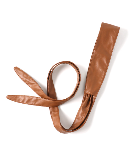 Heather（ヘザー）の「ホソサッシュベルト　748593（ベルト・レディース・ブラック/ベージュ系その他・FREE）」の3枚目の写真