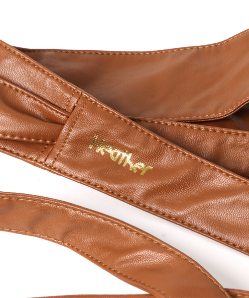 Heather（ヘザー）の「ホソサッシュベルト　748593（ベルト・レディース・ブラック/ベージュ系その他・FREE）」の5枚目の写真