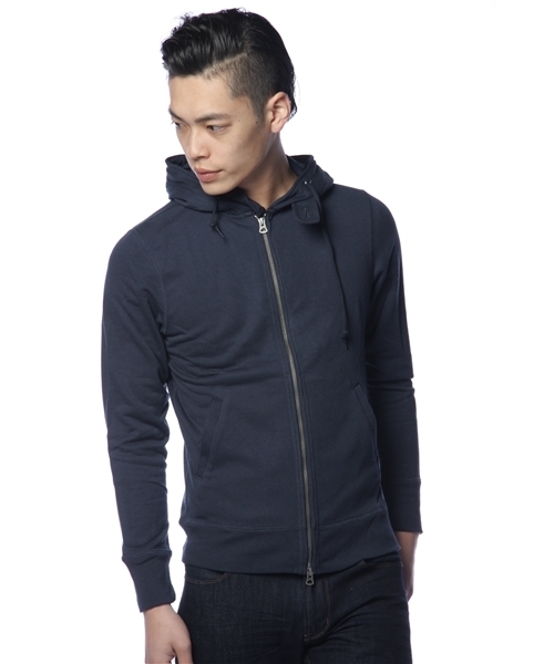 NANO universe(ナノユニバース)の「Wire Hood Zip PK パーカー(パーカー・メンズ・サーモンピンク/グレー/ネイビー/ブラック/トップグレー・SMALL/MEDIUM/LARGE)」の5枚目の写真