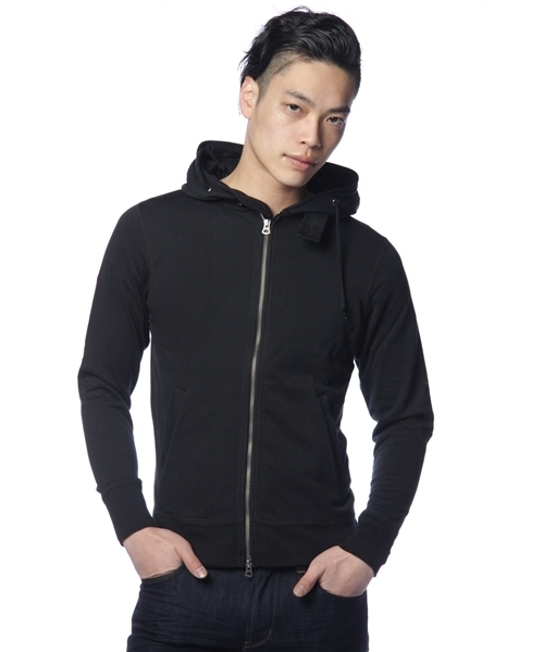 NANO universe(ナノユニバース)の「Wire Hood Zip PK パーカー(パーカー・メンズ・サーモンピンク/グレー/ネイビー/ブラック/トップグレー・SMALL/MEDIUM/LARGE)」の2枚目の写真