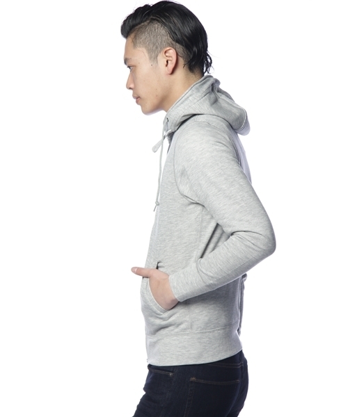 NANO universe(ナノユニバース)の「Wire Hood Zip PK パーカー(パーカー・メンズ・サーモンピンク/グレー/ネイビー/ブラック/トップグレー・SMALL/MEDIUM/LARGE)」の7枚目の写真